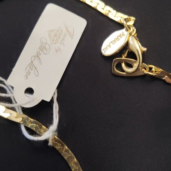 Park Lane Red Glass jewel pendant gold tone necklace NOS NEW - Picture 4 of 7